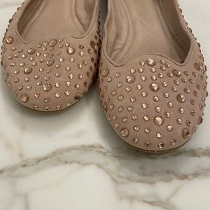 Gorgeous crystallized ballet flats